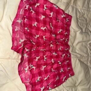 PINK Victoria's Secret Red Checkered Athletic Shorts